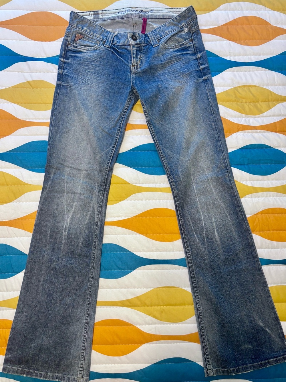 Guess Women's Blue Straight-Leg Jeans